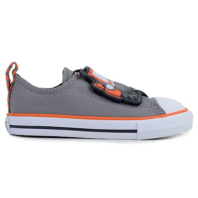 Tênis Infantil Converse All Star Easy Strap Ox Cinza - CK1233