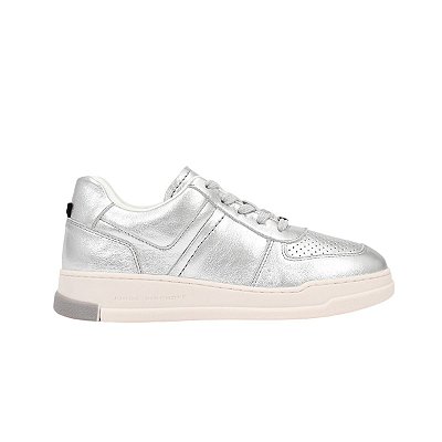 Tênis Feminino Jorge Bischoff Casual Couro Prata - J23244
