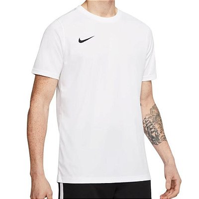 Camiseta Masculina Nike MC Dry Fit Slim Branca - BV67