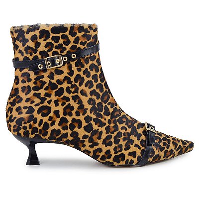 Bota Feminina Cecconello Cano Baixo Pelo Marrom -  26150