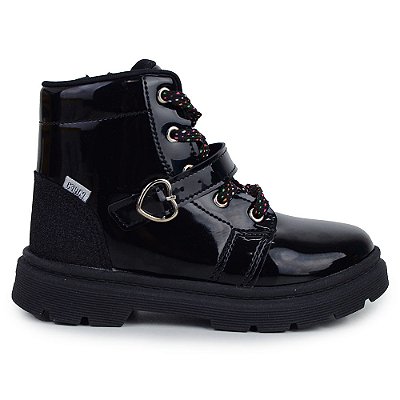 Bota Infantil Feminina Klin London Mini Preta - 3650