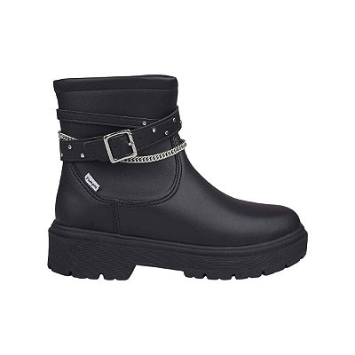 Bota Infantil Feminina Pampili Duda Corrente Preta - 6810