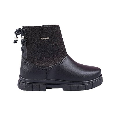 Bota Infantil Feminina Pampili Lucky Preta - 7110