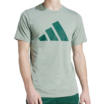 Camiseta Masculina Adidas Essentials Logo Verde - JC5344