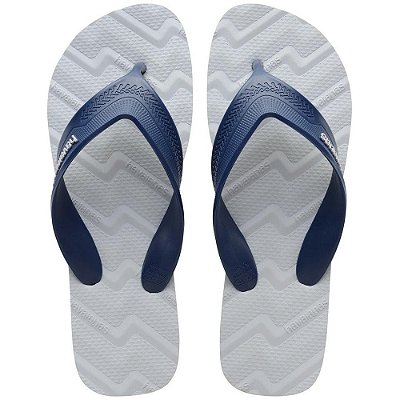 Chinelo Masculino Havaianas Track Waves Azul Cinza - 4149734