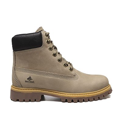 Bota Feminina Macboot CA Couro Lauryan 04 Marrom - LAUR