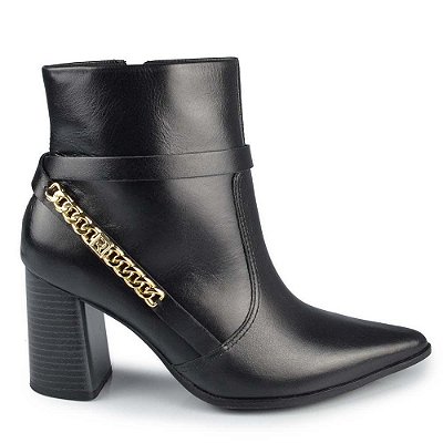 Bota Feminina Ramarim Cano Baixo Preta - 2568101