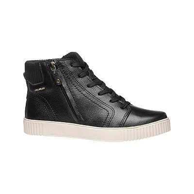 Bota Feminina Pegada Cano Baixo Preta - 2190