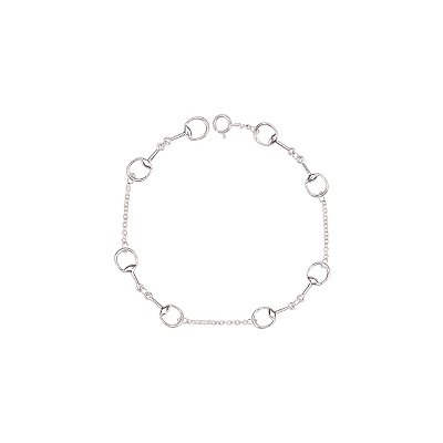 Pulseira mini bridões prata 925