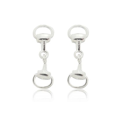 Brinco bridão baby pendente prata 925