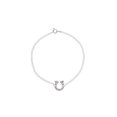 Pulseira ferradura prata 925