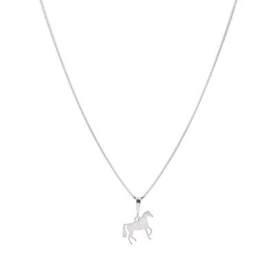 Colar cavalo P prata 925
