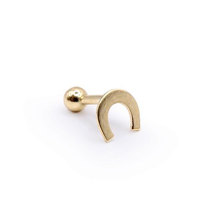 Piercing  ferradura ouro 18k