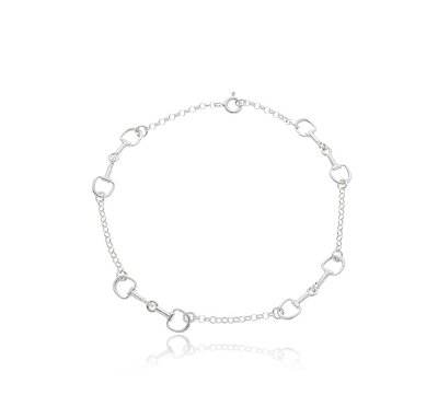 Pulseira bridões baby prata 925