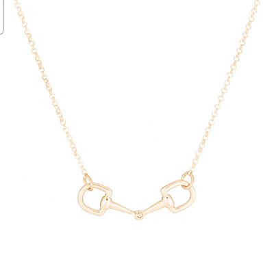 Colar bridão G banhado ouro 18k
