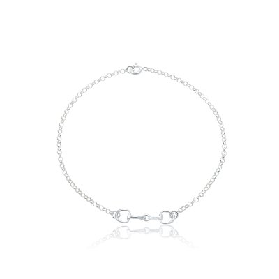 Pulseira bridão Baby prata 925