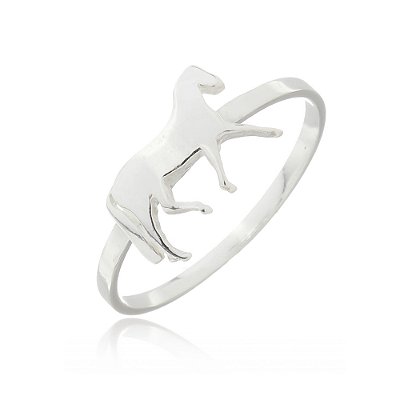 Anel cavalo prata 925