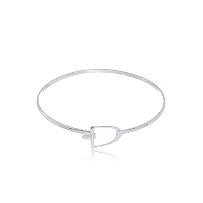 Bracelete estribo prata 925
