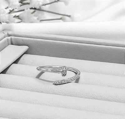 Anel prego prata 925