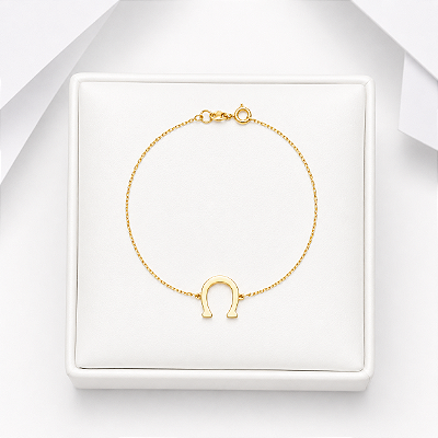 Pulseira ferradura ouro18k