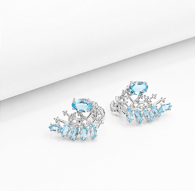 Ear cuff angel prata 925