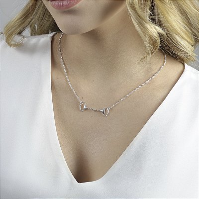 Colar bridão prata 925