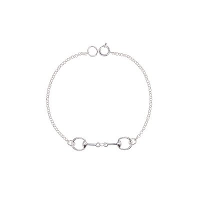 Pulseira mini bridão prata 925