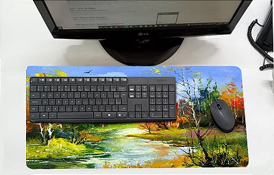 Mouse Pad / Desk Pad Grande 30x70 - Bosque