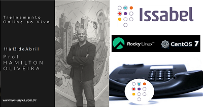 TREINAMENTO COM ISSABEL PBX  ONLINE - 11 à 13 de ABRIL