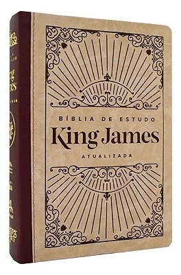 Bíblia De Estudo King James Atualizada Letra Grande Bi Color Luxo