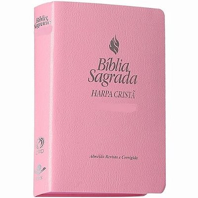 Bíblia Sagrada E Harpa Cristã A.r.c  Rosa