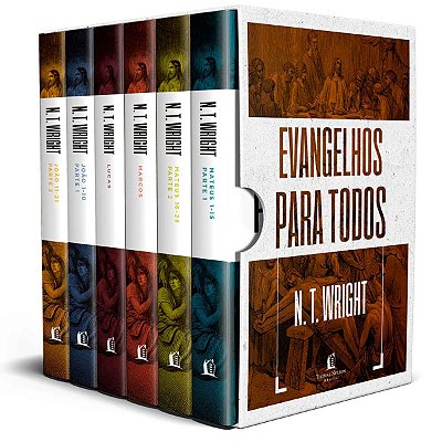 Box Evangelhos para todos, de Wright, N. T. Editorial Vida Melhor Editora S.A, Capa dura em português, 2021