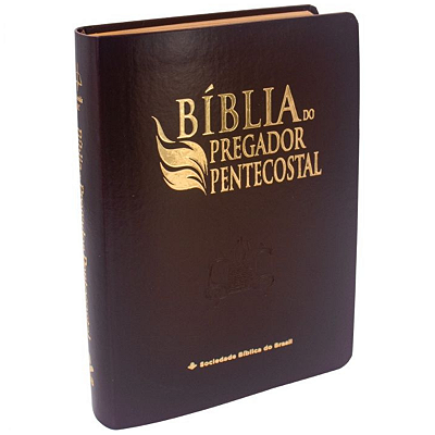 Bíblia Do Pregador Pentecostal Media Com Índice  cor Marrom versão Arc