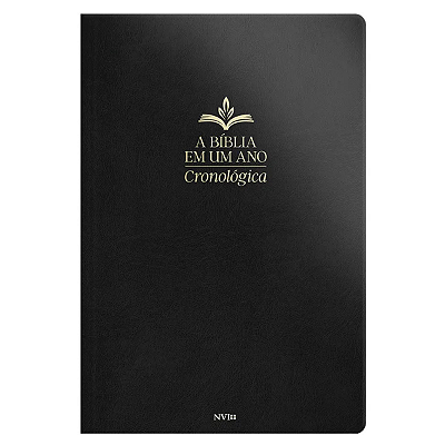 Bíblia Cronológica De Um Ano - Luxo Preta