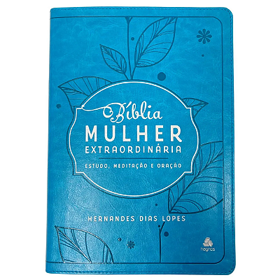 Bíblia Mulher Extraordinária - Estudo, Meditação E Oração - Turquesa