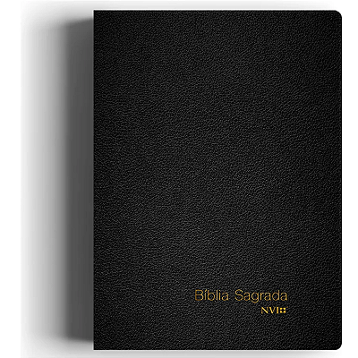 Bíblia Sagrada Slim Compacta | Nvi | Capa Luxo Preta