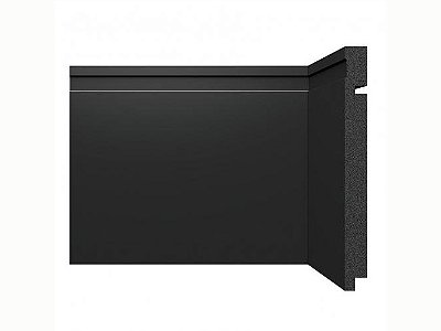 Rodapé Santa Luzia 20cm preto modelo 3505 - preço por barra com 2,40 metros lineares