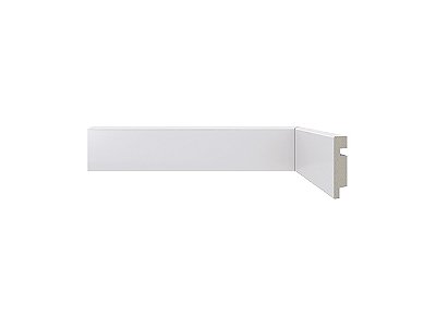 Rodapé 473 branco de poliestireno com 5 cm altura Santa Luzia - Preço por barra 2,40 m