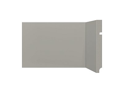 Rodapé 496 cinza glacial de poliestireno com 15 cm de altura Santa Luzia - Preço da barra com 2,40 m