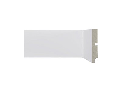 Santa Luzia Rodapé Branco 10cm modelo 547 - preço por barra com 2,40 metros lineares