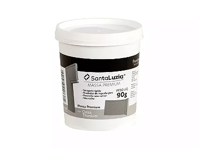 Massa Premium Santa Luzia 90 gramas Titânium - usado para calafetar entre as barras