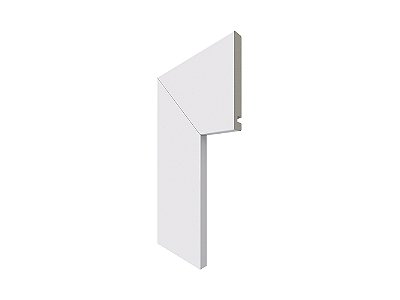 Santa Luzia Guarnição 10cm modelo 454  branco - preço por barra com 2,40 metros lineares
