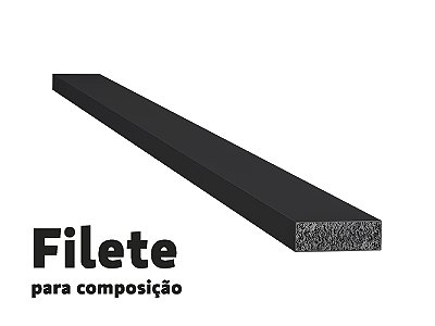 Santa Luzia Ripa 3 cm 29881 Preto preço de duas barras com 2,80ml cada