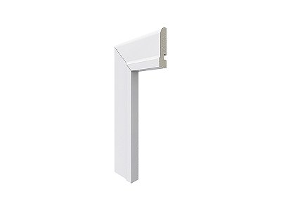 Santa Luzia Guarnição Branco 05cm modelo 478 - preço por barra com 2,40 metros lineares