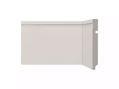 Rodapé 480 Fendi de poliestireno com 15 cm de altura Santa Luzia - Preço da barra com 2,40 m