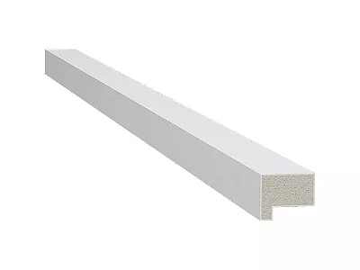 Santa Luzia Acabamento Lateral para Gizé Branco - preço da barra com 2,00 metros