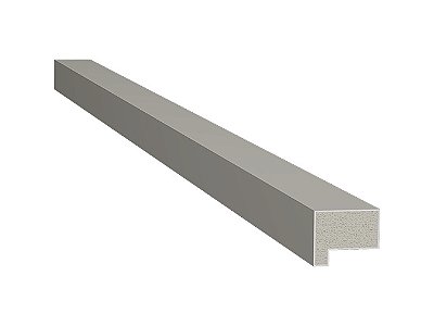 Santa Luzia Acabamento Lateral para Gizé Cinza Glacial - preço de 2 barras com 2,80 metros cada