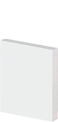 Guarnição e Rodapé em Poliestireno Arquitech 10cm de altura sem friso 40010 Branco - preço da Barra com 2,40
