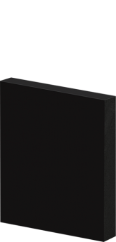 Guarnição e Rodapé em Poliestireno Arquitech 10cm de altura sem friso 40010 Preto Vulcano - preço da Barra com 2,25