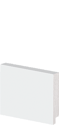 Rodapé em Poliestireno Arquitech 05cm de altura sem friso 50005 - preço da Barra com 2,40
